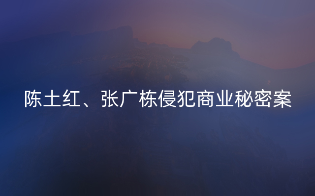 陈土红、张广栋侵犯商业秘密案