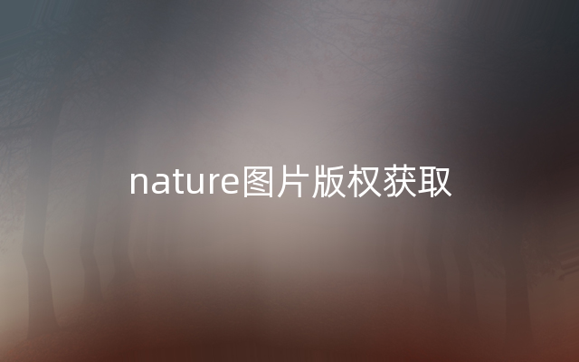 nature图片版权获取