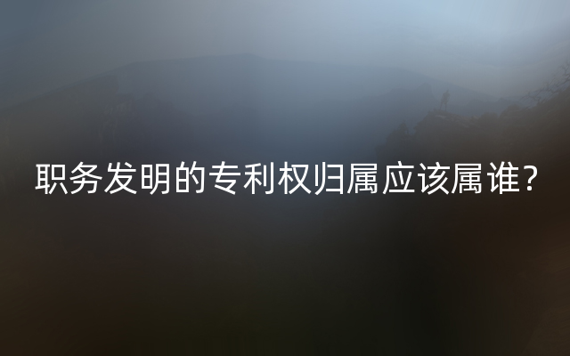 职务发明的专利权归属应该属谁？