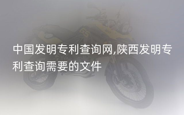 中国发明专利查询网,陕西发明专利查询需要的文件