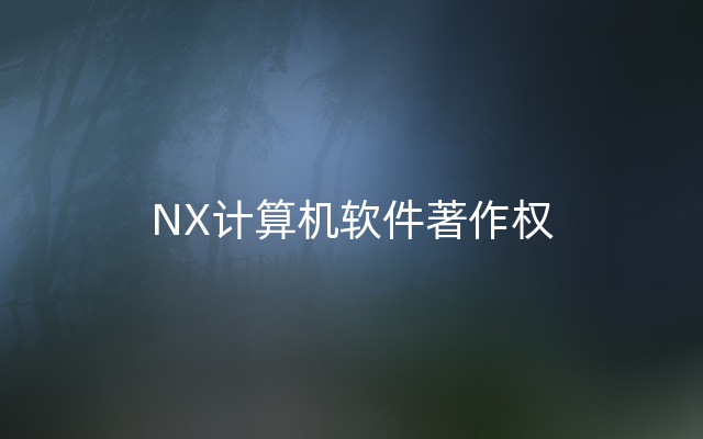 NX计算机软件著作权