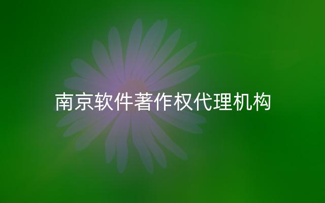 南京软件著作权代理机构