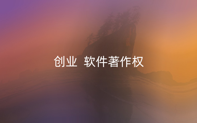 创业  软件著作权